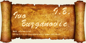 Ivo Buzganović vizit kartica